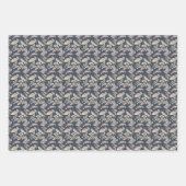 Metallische Blätter auf Black Blue und Red (Vorderseite 2)