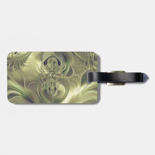 Metallische Blätter Gepäckanhänger (Rückseite horizontal)