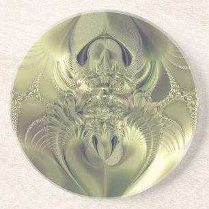 Metallische Blätter Getränkeuntersetzer