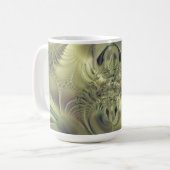 Metallische Blätter Kaffeetasse (Vorderseite Links)