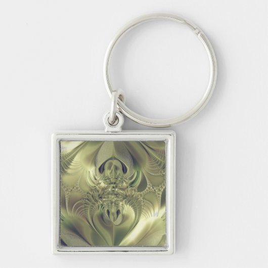 Metallische Blätter Schlüsselanhänger (Vorne)