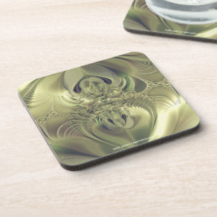 Metallische Blätter Untersetzer