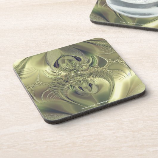 Metallische Blätter Untersetzer (Linke Seite)