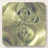 Metallische Blätter Untersetzer (Vorderseite)