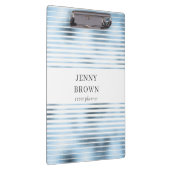 Metallische blaue Streifen Klemmbrett (Rechts)