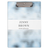 Metallische blaue Streifen Klemmbrett (Vorderseite)