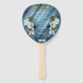 Metallische blaugrüne Friedenstruppen auf Smaragdg Fächer (Rückseite)