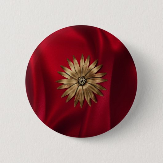 Metallische Blume auf Seide.jpg Button (Vorderseite)