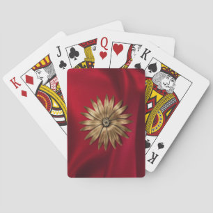 Metallische Blume auf Seide.jpg Spielkarten
