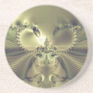 Metallische Blume Getränkeuntersetzer