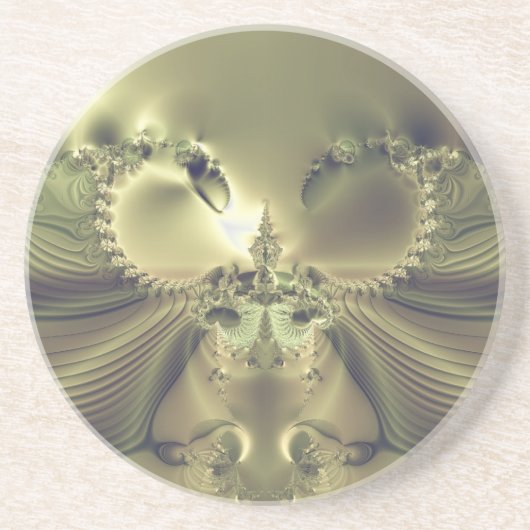 Metallische Blume Getränkeuntersetzer (Vorne)