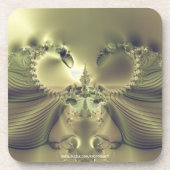 Metallische Blume Getränkeuntersetzer (Vorderseite)