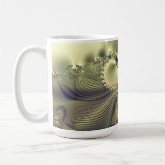 Metallische Blume Kaffeetasse (Links)