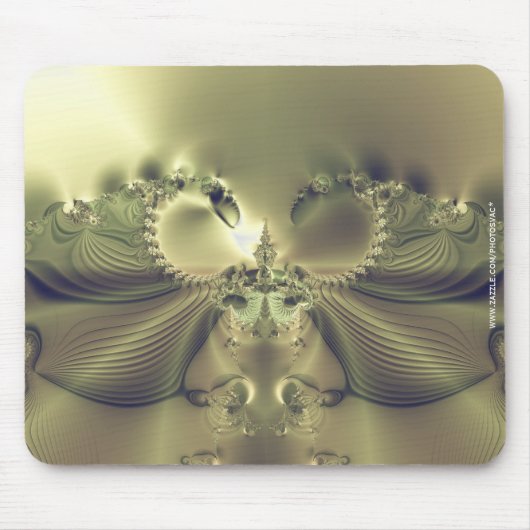 Metallische Blume Mousepad (Vorne)