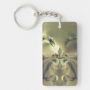 Metallische Blume Schlüsselanhänger