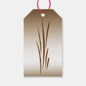 Metallische Bronze-Graspackung mit Begleitheften Geschenkanhänger (Rückseite)
