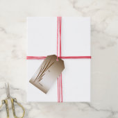 Metallische Bronze-Graspackung mit Begleitheften Geschenkanhänger (Mit Garn)