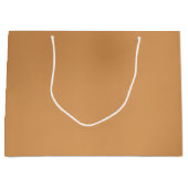 Metallische bronzefarbige große Geschenk-Tasche Geschenktüte (Vorderseite)