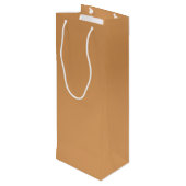 Metallische Bronzewein-Geschenk-Tasche Geschenktüte Für Weinflaschen (Rückseite Schrägansicht)