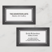 Metallische Bürstengrenzen Visitenkarte (Vorne/Hinten)