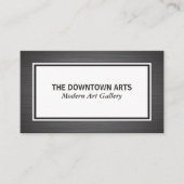 Metallische Bürstengrenzen Visitenkarte (Vorderseite)