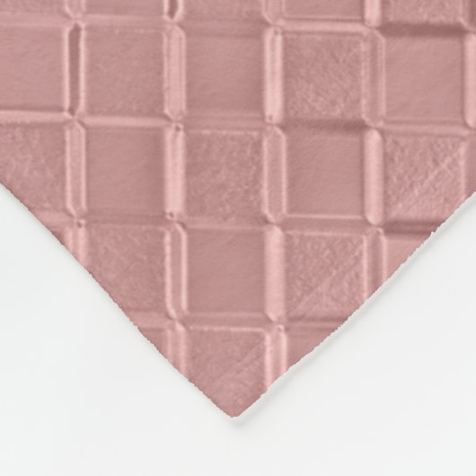 Metallische Diamantmuster Fleecedecke (Ecke)