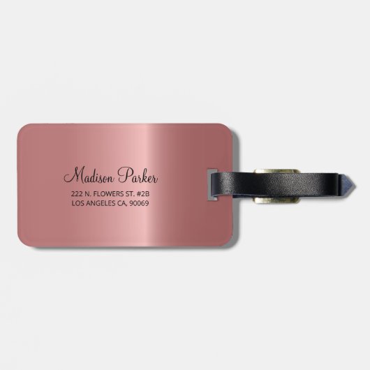 Metallische Diamantmuster Gepäckanhänger (Rückseite horizontal)