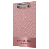 Metallische Diamantmuster Klemmbrett (Links)