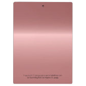 Metallische Diamantmuster Klemmbrett (Rückseite)