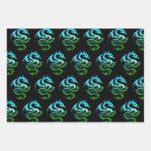 Metallische Drachensammlung Geschenkpapier Set (Vorderseite 3)