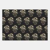 Metallische Drachensammlung Geschenkpapier Set (Vorderseite 2)