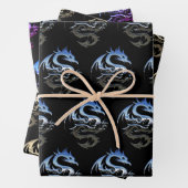 Metallische Drachensammlung Geschenkpapier Set (Beispiel)
