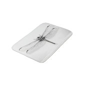 Metallische Dragonfly-Druckmatte - Stilvoll Badematte (Schrägansicht)
