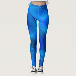 Metallische Dünen in lebhaften blauen Farben Leggings