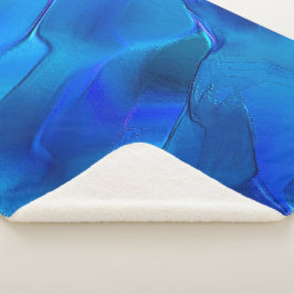 Metallische Dünen in lebhaften blauen Farben Sherpadecke