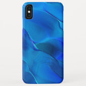 Metallische Dünen in lebhaften blauen Tönen Case-Mate iPhone Hülle (Rückseite)