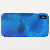 Metallische Dünen in lebhaften blauen Tönen Case-Mate iPhone Hülle (Rückseite (Horizontal))