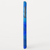 Metallische Dünen in lebhaften blauen Tönen Case-Mate iPhone Hülle (Hinten/Links)