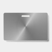 Metallische Effekt-Foto-Namen-Abzeichen-Schablone Ausweis (Back)