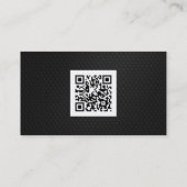 Metallische Eleganz 2 mit QR Code Visitenkarte (Rückseite)