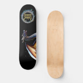 *~* Metallische Elementarfierin BLAU Dragon AP88 Skateboard (Vorderseite)