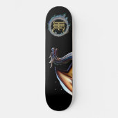 *~* Metallische Elementarfierin BLAU Dragon AP88 Skateboard (Vorderseite)
