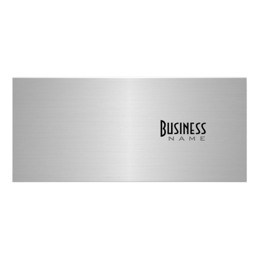 Metallische Entwurfs-Gestell-Karte Werbekarte (Vorne)