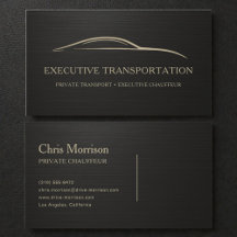 Metallische Executive Transport Schwarz & Gold