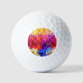Metallische farbenfrohe Sequins Look Disco Mirks Golfball (Vorderseite)