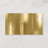 Metallische geometrische Wunschwell Gold-ID648 Begleitkarte (Rückseite)