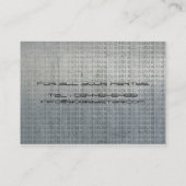 Metallische Geschäftskarte coolen DJ-Logos Visitenkarte (Rückseite)