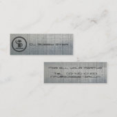 Metallische Geschäftskarte cooler DJ-Ikone Mini Visitenkarte (Vorne/Hinten)