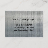 Metallische Geschäftskarte des coolen Visitenkarte (Rückseite)