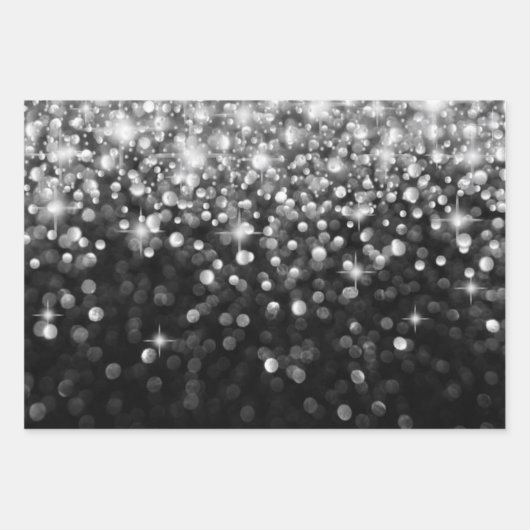 Metallische Glitzer-Sammlung Geschenkpapier Set (Vorderseite 3)